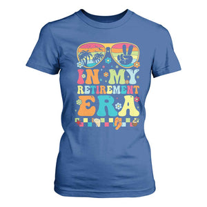 Retired Est 2025 T Shirt For Women In My Retirement Era Groovy Summer Vibes TS10 Royal Blue Print Your Wear