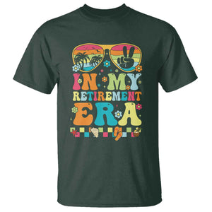 Retired Est 2025 T Shirt In My Retirement Era Groovy Summer Vibes TS10 Dark Forest Green Print Your Wear