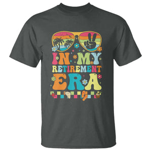 Retired Est 2025 T Shirt In My Retirement Era Groovy Summer Vibes TS10 Dark Heather Print Your Wear