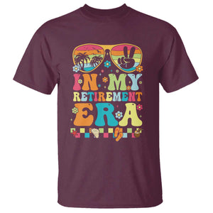 Retired Est 2025 T Shirt In My Retirement Era Groovy Summer Vibes TS10 Maroon Print Your Wear