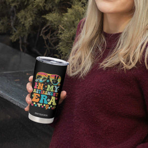 Retired Est 2025 Tumbler Cup In My Retirement Era Groovy Summer Vibes TS10 Print Your Wear