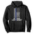 Retired Police Lieutenant Hoodie Retirement Blue Line American Flags TS10 Black Print Your Wear