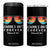 Retired Teacher 2025 4 in 1 Can Cooler Tumbler School's Out Forever Retirement Summer Vibes TS10 One Size: 16 oz Black Print Your Wear