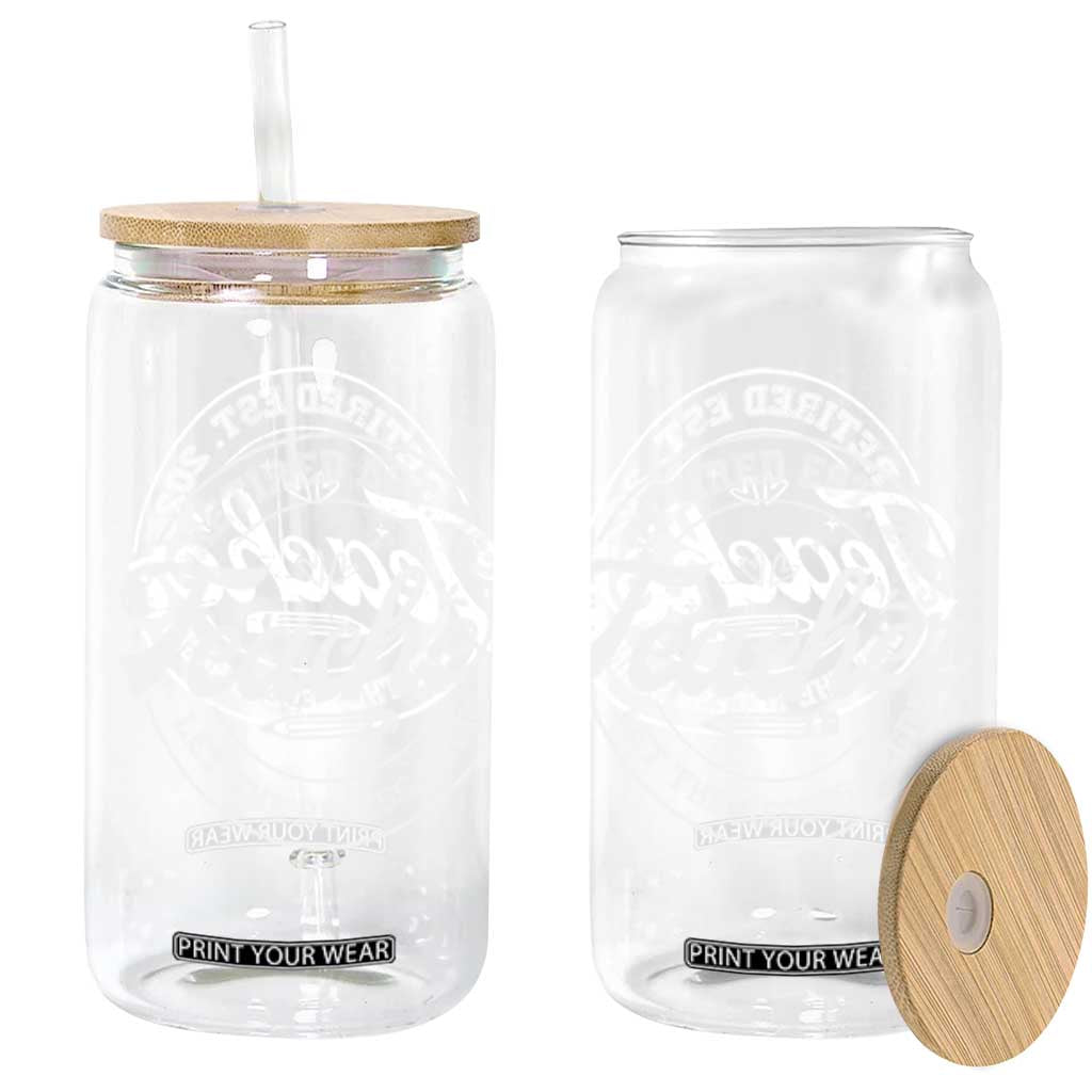 Retired Teacher 2025 Glass Can Let's The Recess Begin Retirement Gifts TS10 Black Print Your Wear