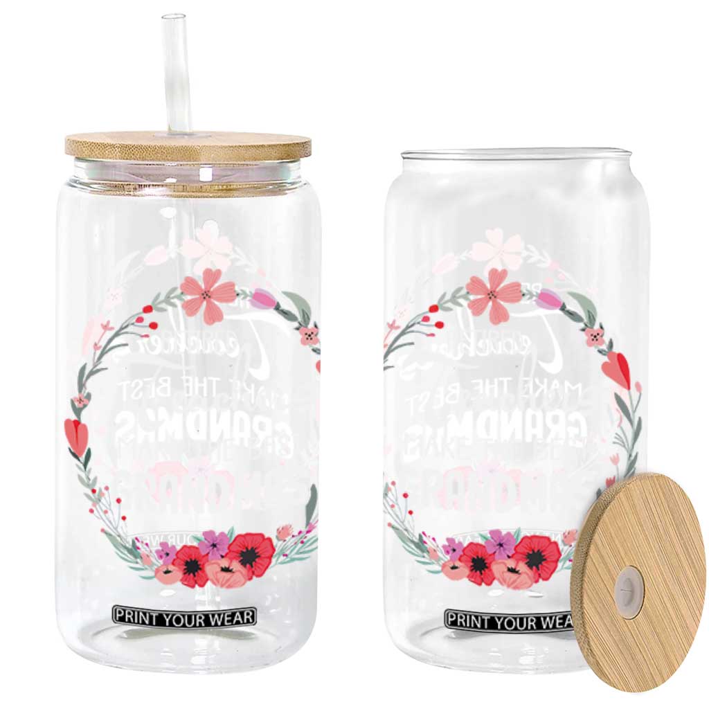 Retired Teacher Glass Can Floral For Grandmas Retirement TS10 Black Print Your Wear