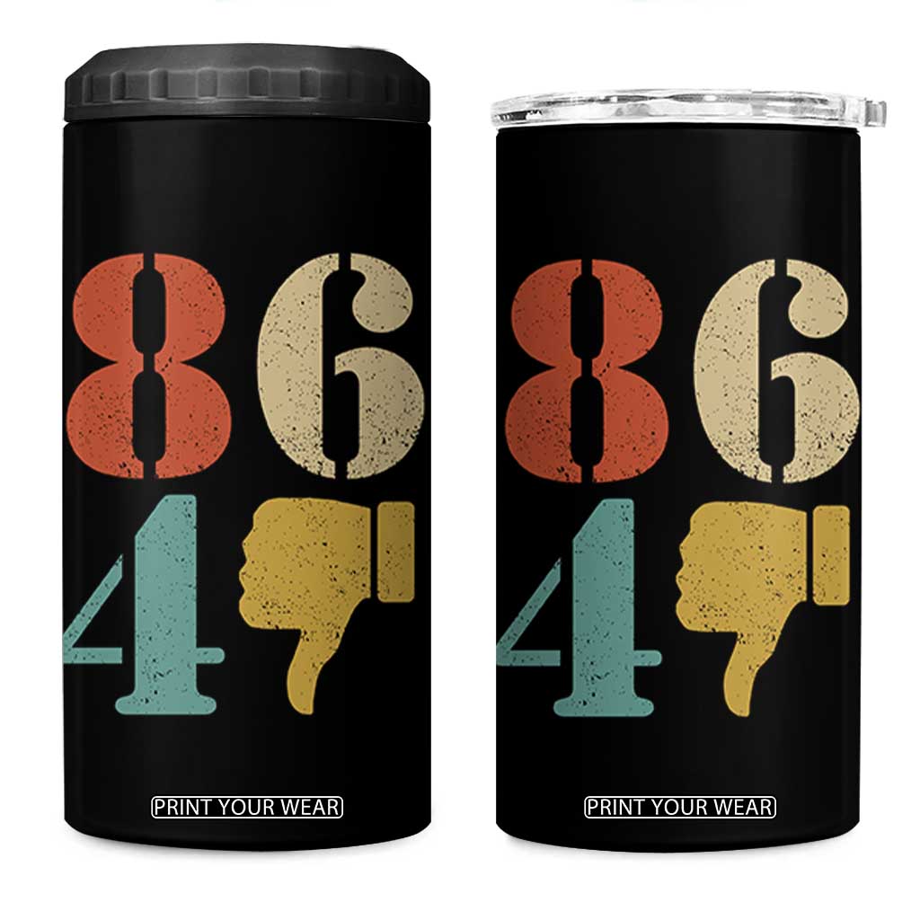 Retro 8647 4 in 1 Can Cooler Tumbler Classic Retro Vintage 80s Style TS10 One Size: 16 oz Black Print Your Wear