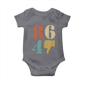 Retro 8647 Baby Onesie Classic Retro Vintage 80s Style TS10 Charcoal Print Your Wear