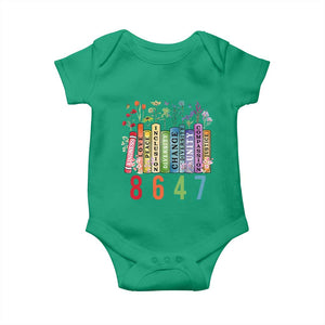 Retro 8647 Baby Onesie Equal Rights Book Flower Feminist Women Rights TS10 Irish Green Print Your Wear