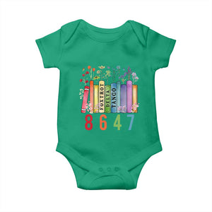 Retro 8647 Baby Onesie Foxtrots Delta Tangos Book Flower TS10 Irish Green Print Your Wear