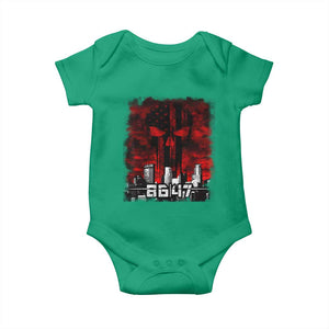 Retro 8647 Baby Onesie Vintage USA American Flag Skull TS10 Irish Green Print Your Wear