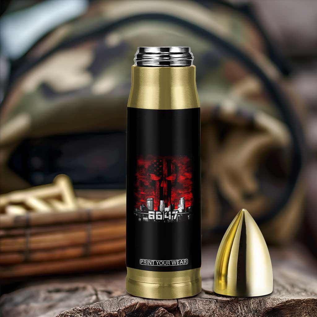 Retro 8647 Bullet Tumbler Vintage USA American Flag Skull TS10 Print Your Wear