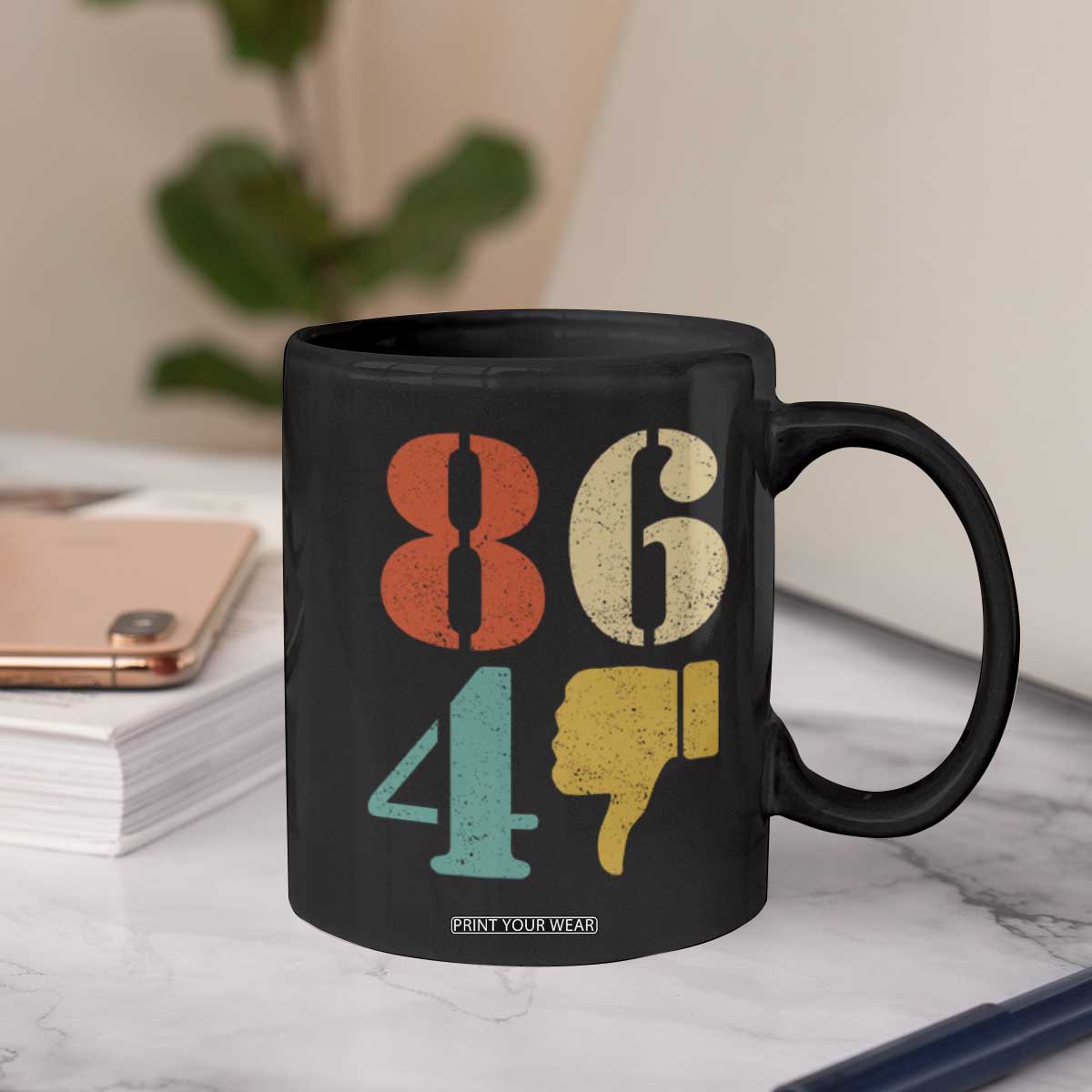 Retro 8647 Coffee Mug Classic Retro Vintage 80s Style TS10 Print Your Wear