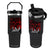Retro 8647 Flip Straw Tumbler Vintage USA American Flag Skull TS10 One Size: 30 oz Black Print Your Wear