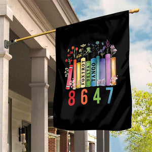 Retro 8647 Garden Flag Foxtrots Delta Tangos Book Flower TS10 Print Your Wear