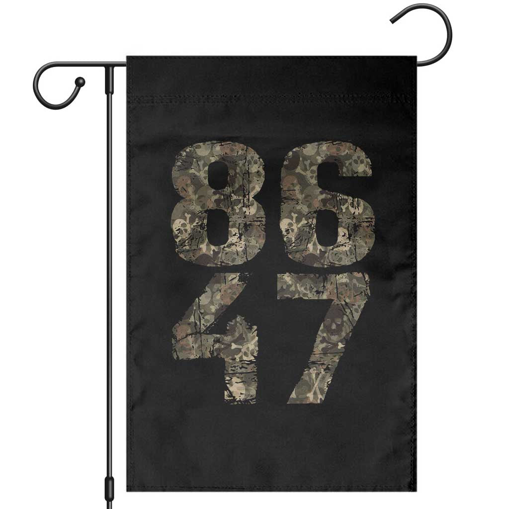 Retro 8647 Garden Flag Vintage Camouflage Camo Skull TS10 Black Print Your Wear