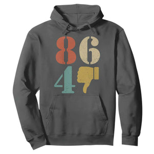 Retro 8647 Hoodie Classic Retro Vintage 80s Style TS10 Dark Heather Print Your Wear