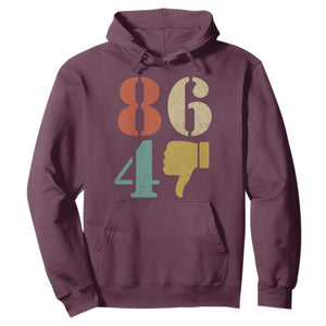 Retro 8647 Hoodie Classic Retro Vintage 80s Style TS10 Maroon Print Your Wear