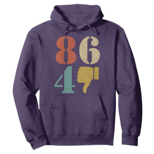 Retro 8647 Hoodie Classic Retro Vintage 80s Style TS10 Purple Print Your Wear