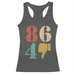 Retro 8647 Racerback Tank Top Classic Retro Vintage 80s Style TS10 Dark Heather Print Your Wear