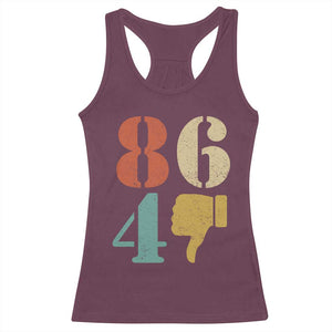 Retro 8647 Racerback Tank Top Classic Retro Vintage 80s Style TS10 Maroon Print Your Wear