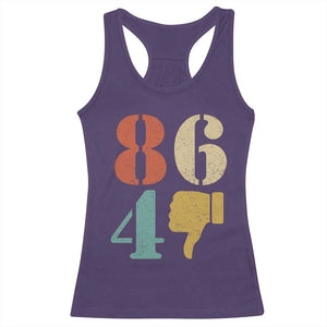 Retro 8647 Racerback Tank Top Classic Retro Vintage 80s Style TS10 Purple Print Your Wear