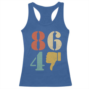 Retro 8647 Racerback Tank Top Classic Retro Vintage 80s Style TS10 Royal Blue Print Your Wear