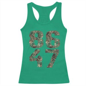 Retro 8647 Racerback Tank Top Vintage Camouflage Camo Skull TS10 Irish Green Print Your Wear