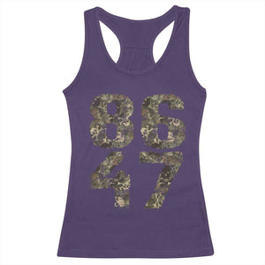Retro 8647 Racerback Tank Top Vintage Camouflage Camo Skull TS10 Purple Print Your Wear
