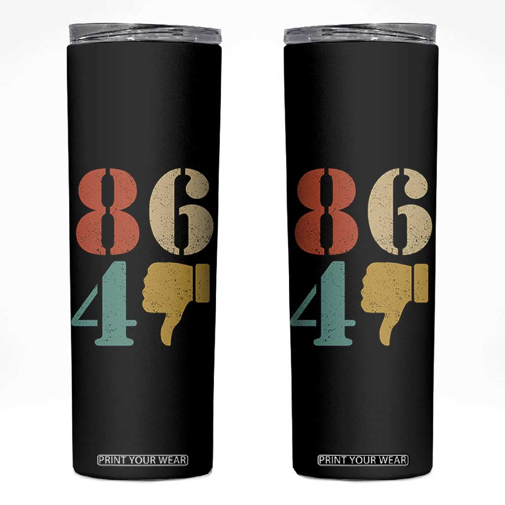 Retro 8647 Skinny Tumbler Classic Retro Vintage 80s Style TS10 Black Print Your Wear