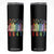 Retro 8647 Skinny Tumbler Equal Rights Book Flower Feminist Women Rights TS10 Black Print Your Wear