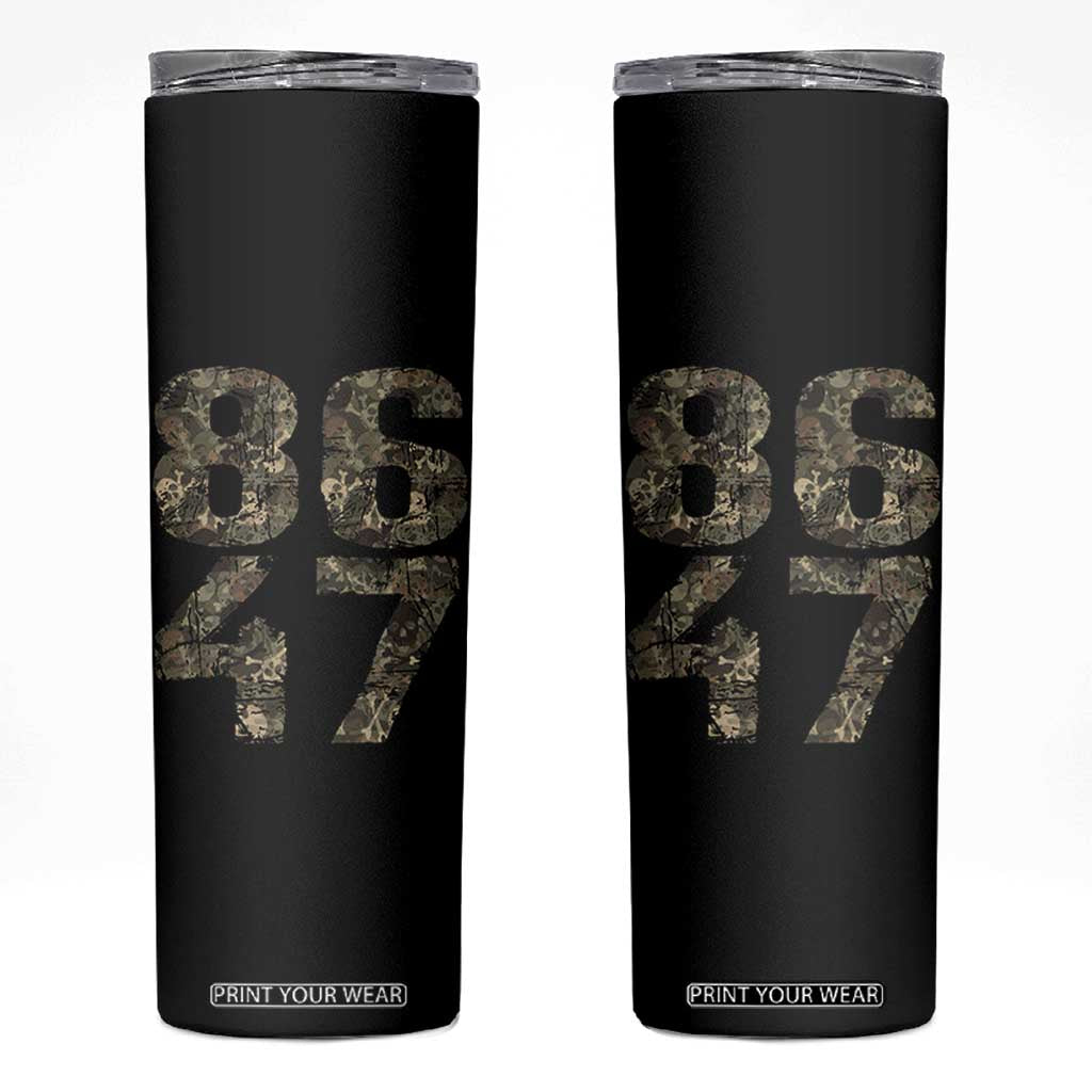 Retro 8647 Skinny Tumbler Vintage Camouflage Camo Skull TS10 Black Print Your Wear