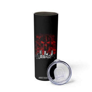 Retro 8647 Skinny Tumbler Vintage USA American Flag Skull TS10 Print Your Wear