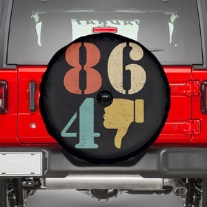 Retro 8647 Spare Tire Cover Classic Retro Vintage 80s Style TS10 Black Print Your Wear