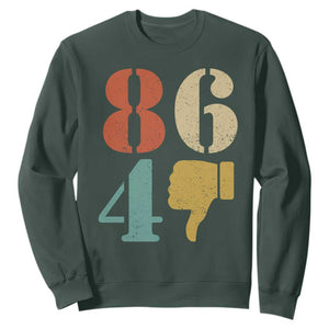 Retro 8647 Sweatshirt Classic Retro Vintage 80s Style TS10 Dark Forest Green Print Your Wear