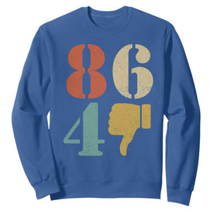 Retro 8647 Sweatshirt Classic Retro Vintage 80s Style TS10 Royal Blue Print Your Wear