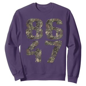 Retro 8647 Sweatshirt Vintage Camouflage Camo Skull TS10 Purple Print Your Wear