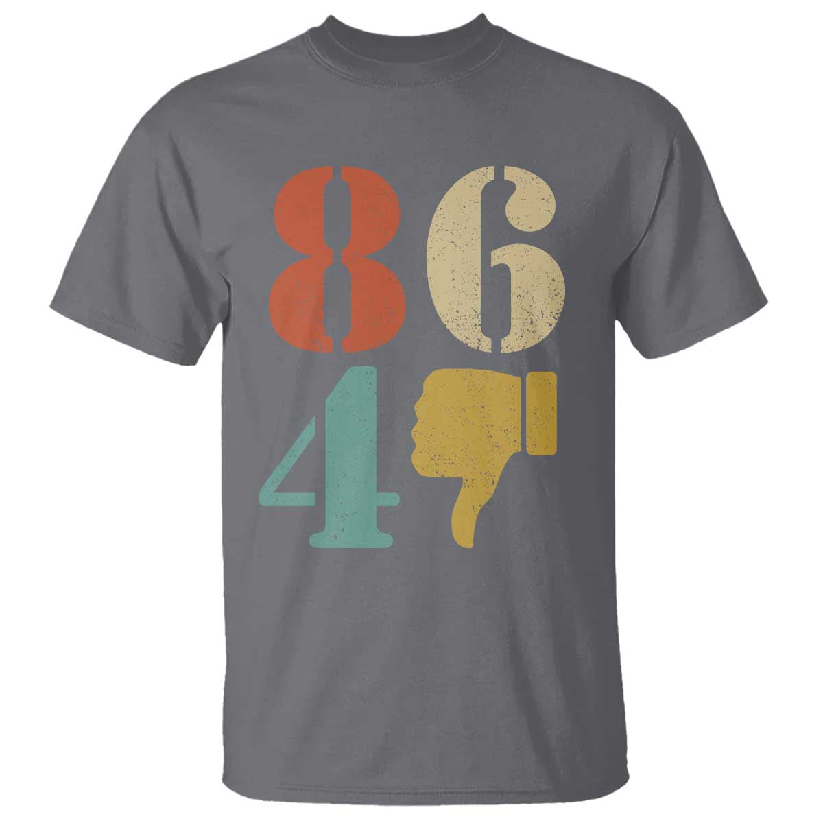 Retro 8647 T Shirt - Classic Retro Vintage 80s Style TS10 Charcoal Print Your Wear