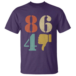 Retro 8647 T Shirt - Classic Retro Vintage 80s Style TS10 Purple Print Your Wear