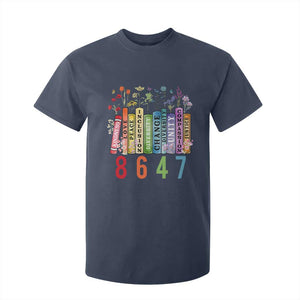 Retro 8647 T Shirt For Kid Equal Rights Book Flower Feminist Women Rights TS10 Navy Print Your Wear