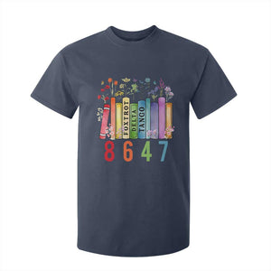 Retro 8647 T Shirt For Kid Foxtrots Delta Tangos Book Flower TS10 Navy Print Your Wear