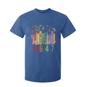 Retro 8647 T Shirt For Kid Foxtrots Delta Tangos Book Flower TS10 Royal Blue Print Your Wear