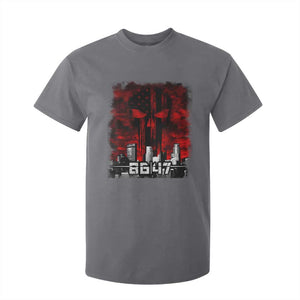 Retro 8647 T Shirt For Kid Vintage USA American Flag Skull TS10 Charcoal Print Your Wear