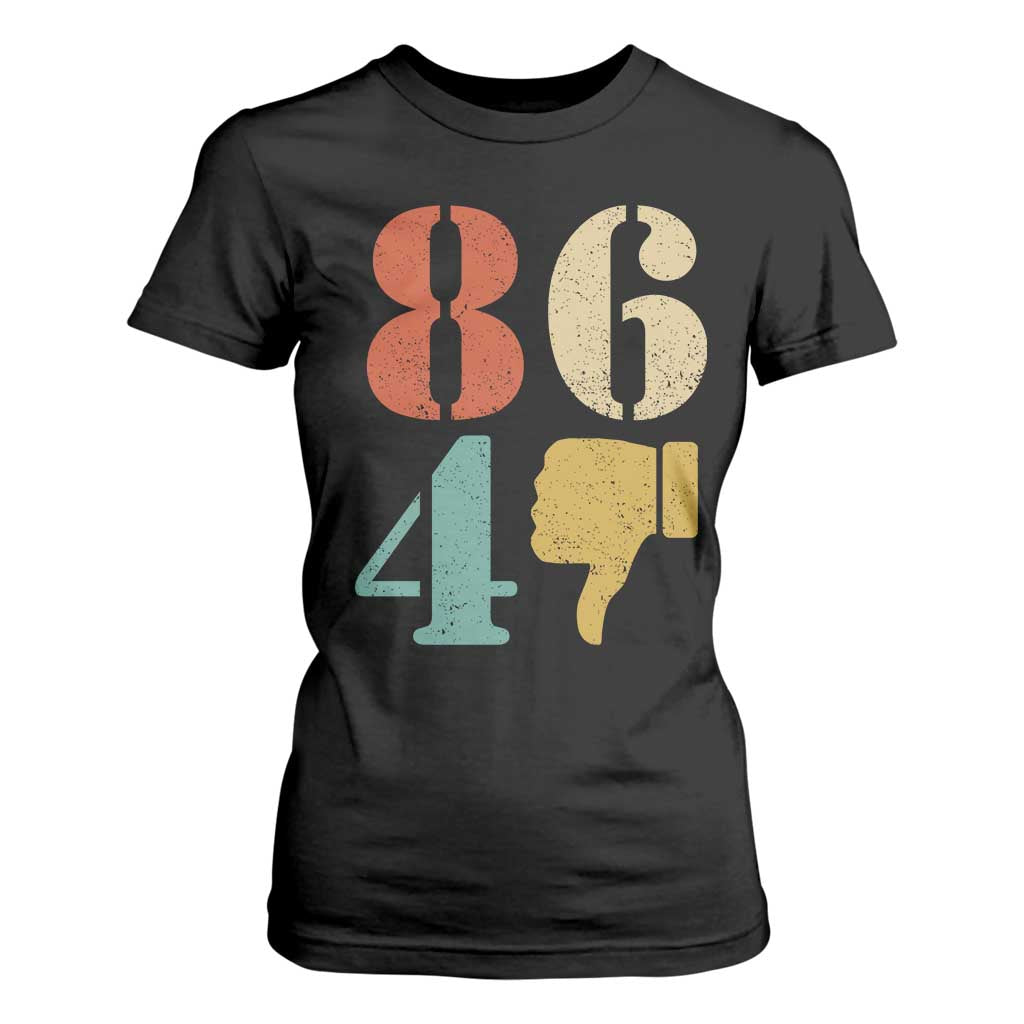 Retro 8647 T Shirt For Women Classic Retro Vintage 80s Style TS10 Black Print Your Wear