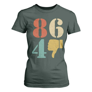 Retro 8647 T Shirt For Women Classic Retro Vintage 80s Style TS10 Dark Forest Green Print Your Wear