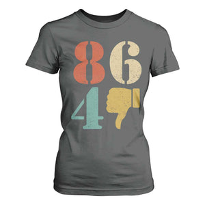 Retro 8647 T Shirt For Women Classic Retro Vintage 80s Style TS10 Dark Heather Print Your Wear