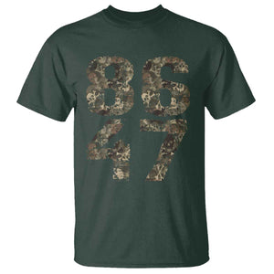 Retro 8647 T Shirt Vintage Camouflage Camo Skull TS10 Dark Forest Green Print Your Wear