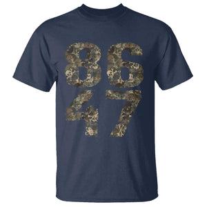 Retro 8647 T Shirt Vintage Camouflage Camo Skull TS10 Navy Print Your Wear