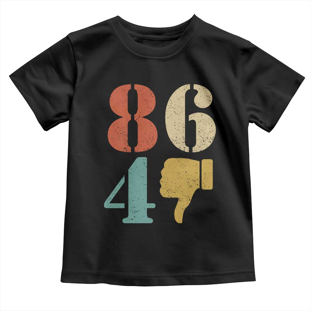 Retro 8647 Toddler T Shirt Classic Retro Vintage 80s Style TS10 Black Print Your Wear