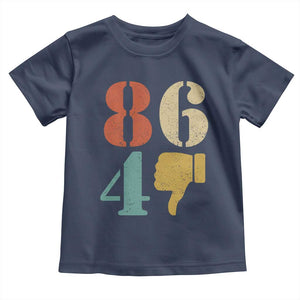 Retro 8647 Toddler T Shirt Classic Retro Vintage 80s Style TS10 Navy Print Your Wear