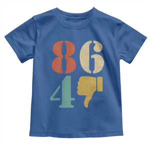 Retro 8647 Toddler T Shirt Classic Retro Vintage 80s Style TS10 Royal Blue Print Your Wear